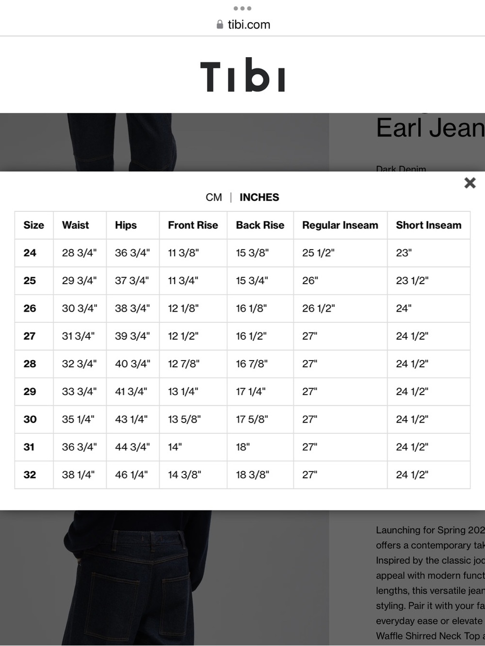 Tibi Dark Indigo denim - Picture 6 of 6